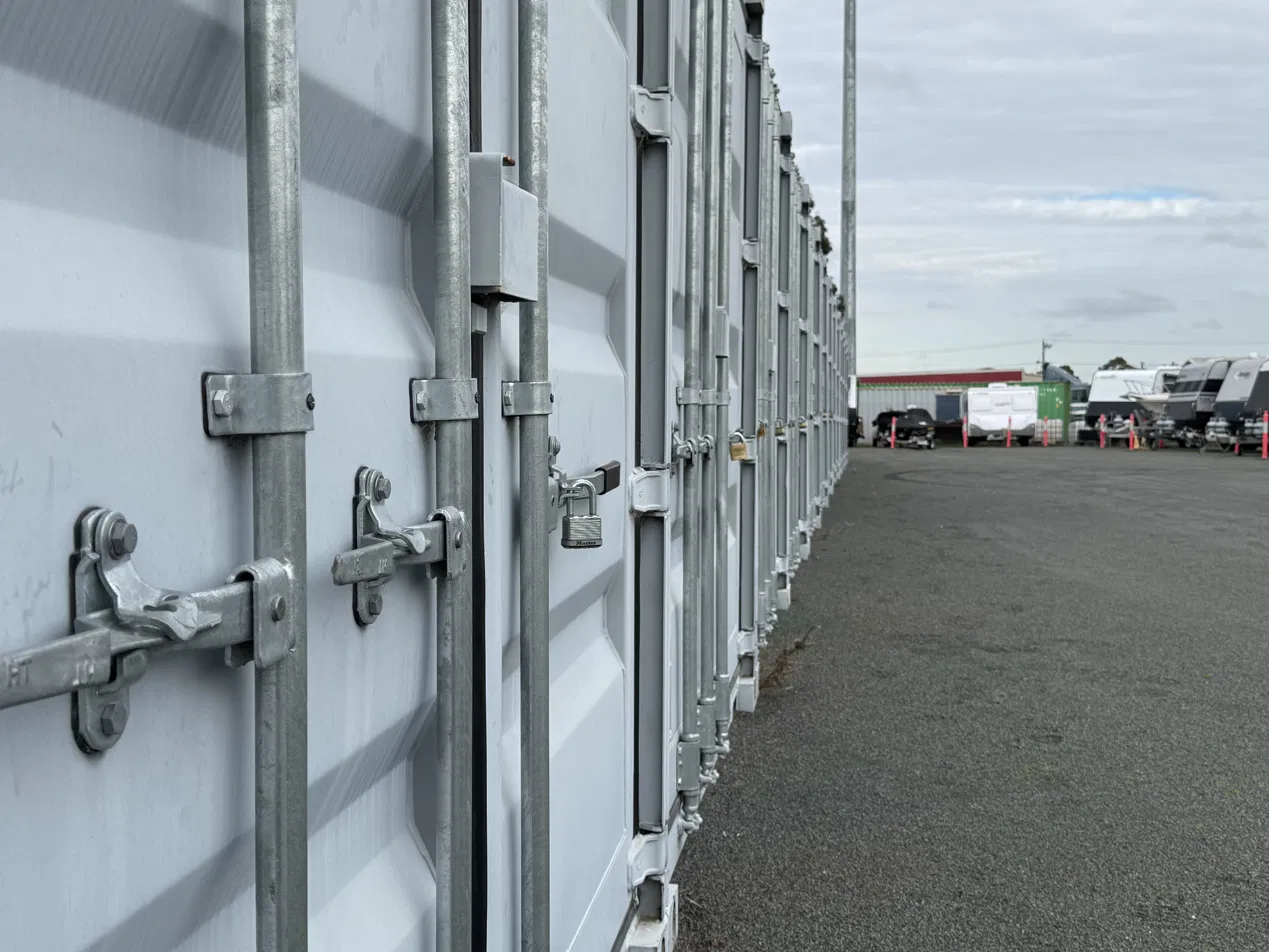 Secure padlock access on storage containers